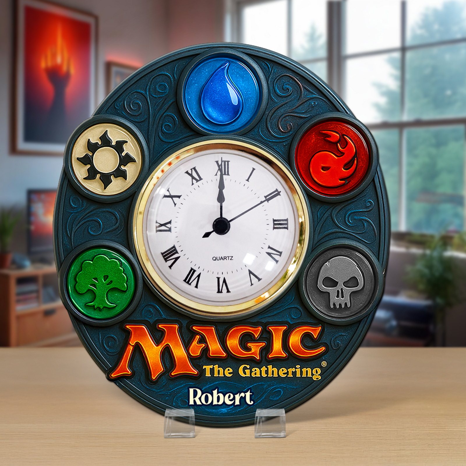 Game Fans Desk Clock Plaque - Personalized Gift For Fans 03NAPU280525 - Clock Plaques - GoDuckee