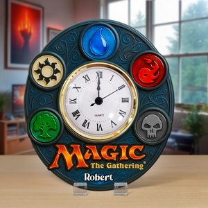 Game Fans Desk Clock Plaque - Personalized Gift For Fans 03NAPU280525 - Clock Plaques - GoDuckee