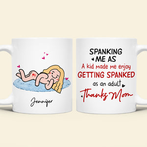 Personalized Gifts For Mom Coffee Mug Spanking Me As A Kid - Coffee Mugs - GoDuckee