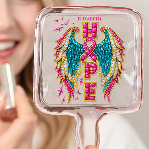 Ribbon Awareness Handheld Mirror - Personalized Gifts 01HUDT081225 - Mirror - GoDuckee