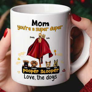 Personalized Gifts For Dog Lovers Coffee Mug Mom Pooper Scooper - Coffee Mugs - GoDuckee