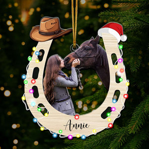 Personalized Custom Photo Gifts For Horse Lovers Acrylic Ornament 03OHLU211024 - Ornament - GoDuckee