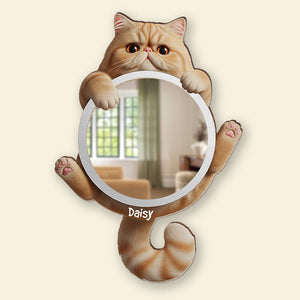 Cute Cat Mirror - Personalized Gifts For Cat Lovers 01ohqn260725-Homacus