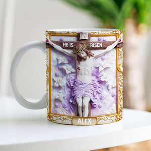 Personalized Gifts For Christian Coffee Mug, He Is Risen 01TGMH190225 - Coffee Mug - GoDuckee
