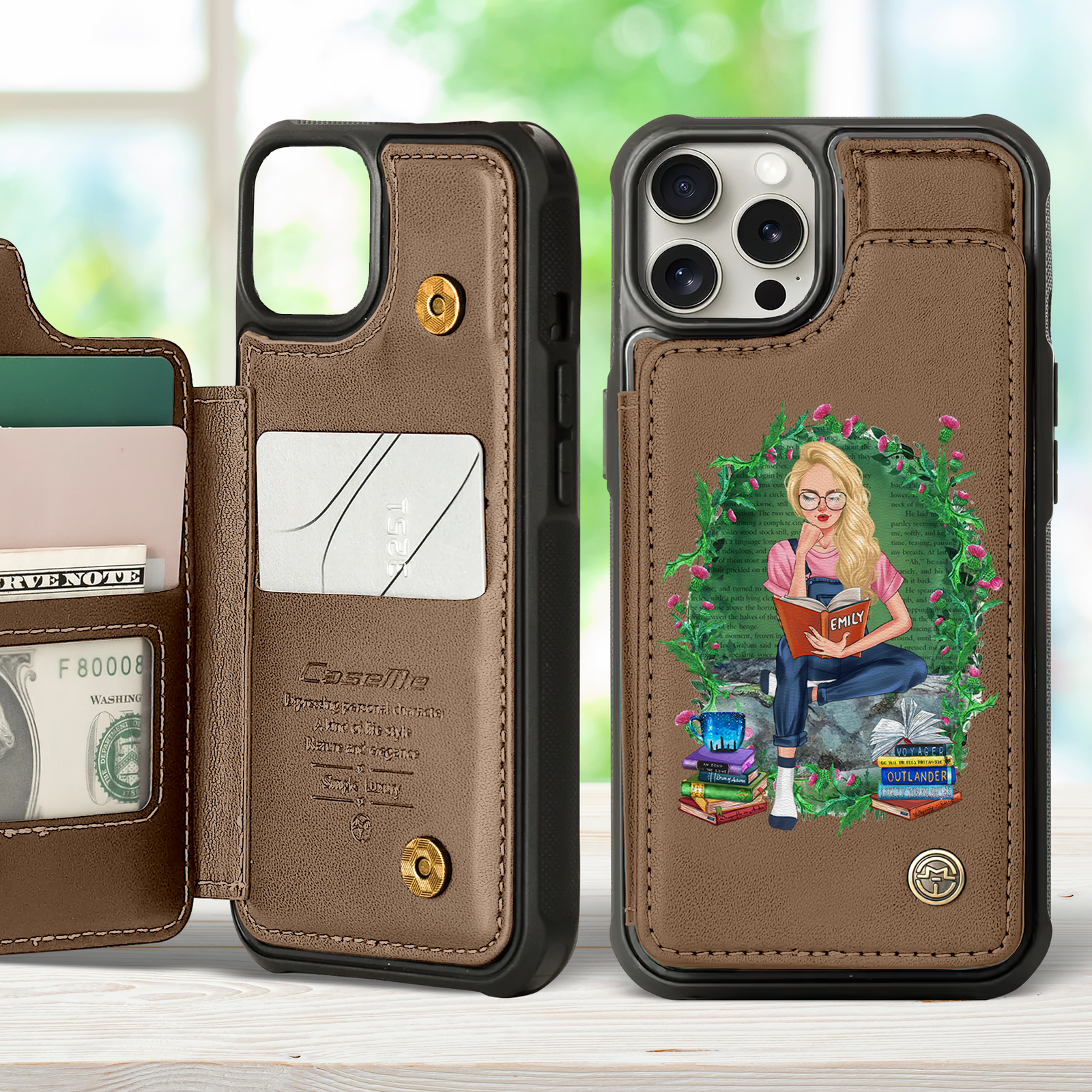 Personalized Gifts For Book Lovers Leather Flip Wallet Phone Case 04hupu260225 - Phone Case - GoDuckee