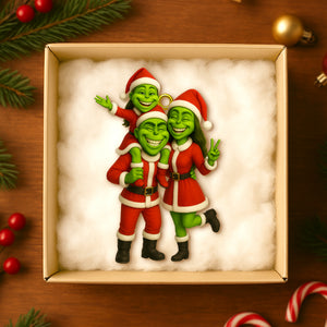 Funny Custom Photo Gifts For Family Christmas Acrylic Ornament 03ohtn200825 - Ornament - GoDuckee