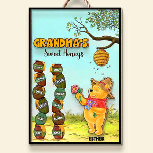 Personalized Gifts For Grandma Wood Sign Sweet Honeys 03HTDT010224 - Wood Signs - GoDuckee