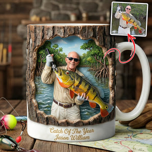 Fishing Coffee Mug Custom Photo Gifts For Fishing Lovers 03HULU311225 - Coffee Mug - GoDuckee