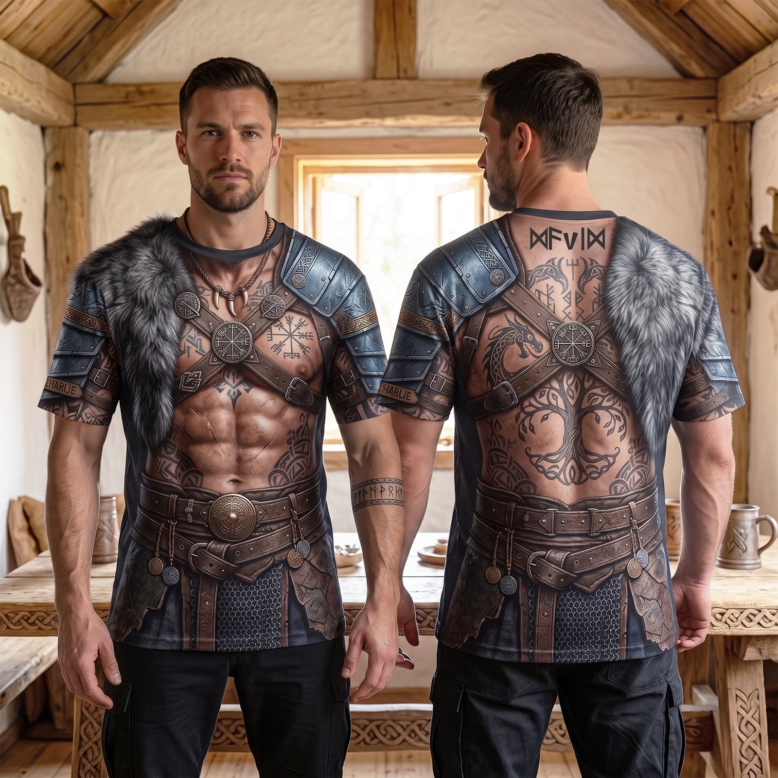 Viking Warrior 3D Shirt - Personalized Gifts 04palu150726 - AOP Products - GoDuckee