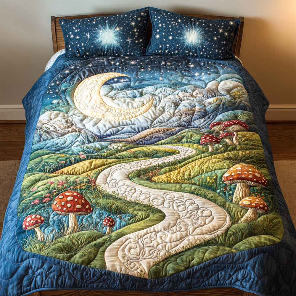 Mushroom Lovers Quilt Bedding Set Special Line 03tgtn220125 - Blanket - GoDuckee