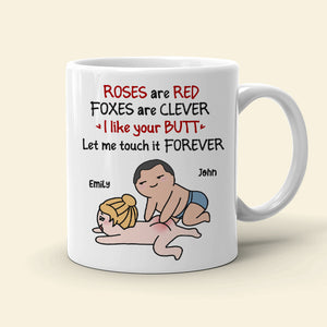 Roses Are Red, Foxes Are Clever, Gift For Couple, Personalized Mug, Funny Couple Mug, Couple Gift - Coffee Mug - GoDuckee