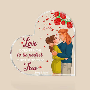Romantic Couple, Personalized Acrylic Plaque, Couple Gifts, Gifts For Him, Gifts For Her, Valentine's Day Gifts, 05kahn301123da - Decorative Plaques - GoDuckee