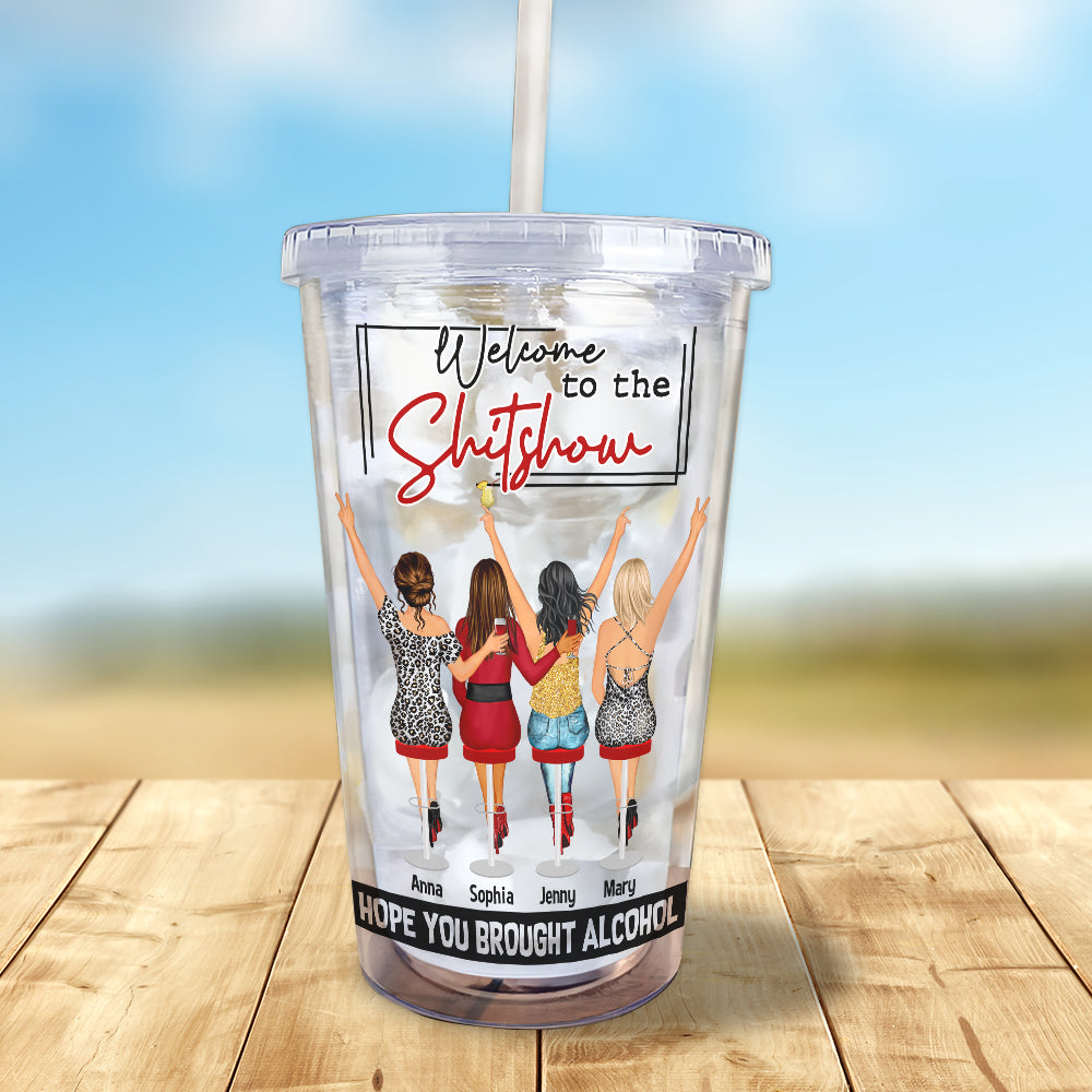 Welcome To The Show Personalized Acrylic Tumbler Gift For Bestie - Tumbler Cup - GoDuckee