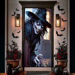 Personalized Gifts For Witch Fans, Spooky Witch Halloween Door Cover 06ACDT090924 - Door Covers - GoDuckee