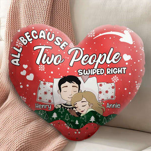 Personalized Gifts For Couple Christmas Pillow 02TOLU151024HG - Pillow - GoDuckee