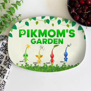 Personalized Gifts For Mom Plate Mom's Garden 02ohqn040324 - Plates - GoDuckee