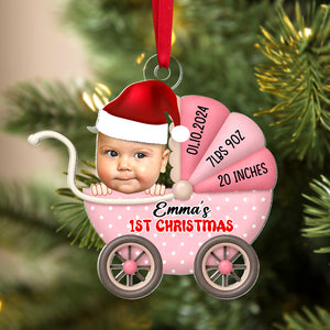 Custom Photo Gifts For Kids Christmas Ornament 04natn040924 New Born Baby - Ornament - GoDuckee