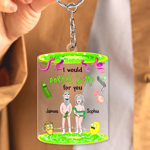 Personalized Gifts For Naughty Couple Keychain 04kadc020824hg - Keychains - GoDuckee