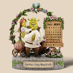 Happily Ever Acrylic Plaque - Personalized Gifts For Couple 01QHQN250625 - Shaped Plaques - GoDuckee