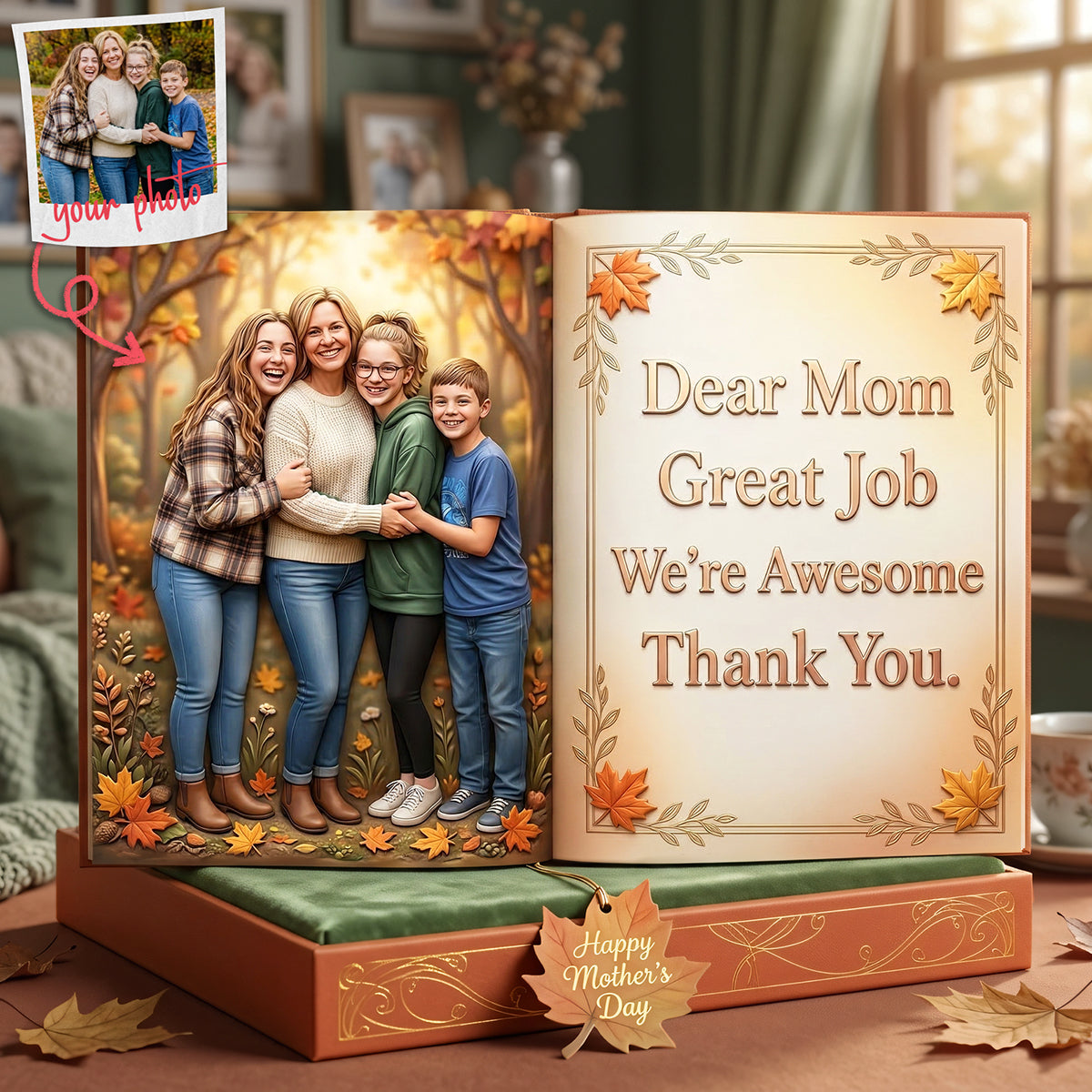 Thank You Mom Acrylic Plaque - Custom Photo Gifts For Mothers 03nata200326 - Shaped Plaques - GoDuckee