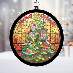 Personalized Gifts For Cat Lovers Suncatcher Ornament 07todc230724 - Ornament - GoDuckee