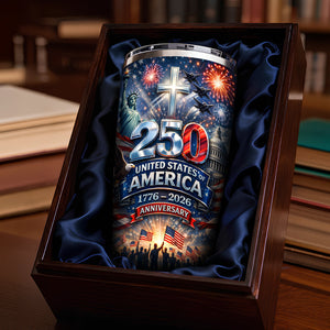 USA 250th Anniversary Tumbler - Personalized Gifts For Patriots 02hudt240226 - Tumbler Cup - GoDuckee