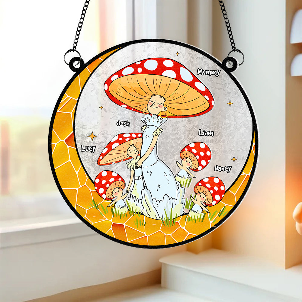 Personalized Gifts For Mom Suncatcher Window Hanging Ornament Mother's Day - Ornaments - GoDuckee