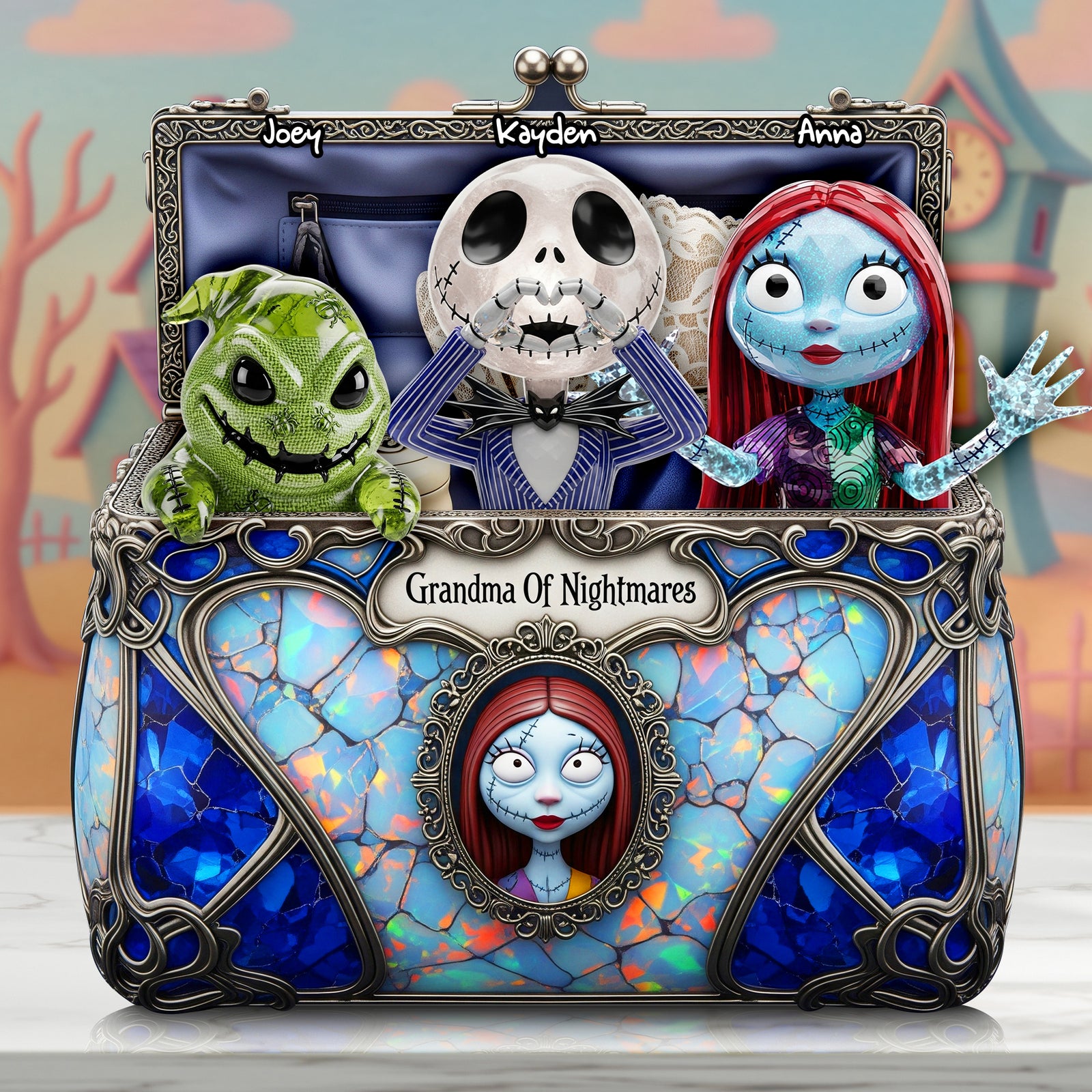 Grandma Of Nightmares Acrylic Plaque - Personalized Gifts For Grandma 01TGLU110625 - Shaped Plaques - GoDuckee