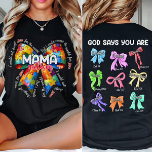 Personalized Gifts For Autism Awareness Mama Shirt 02XQMH190325 - Shirts - GoDuckee