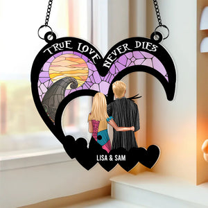Personalized Gifts For Couple Suncatcher Window Hanging Ornament 02KAMH060624TM - Ornaments - GoDuckee