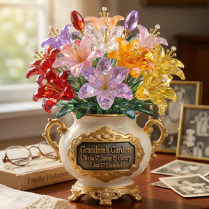 Grandma's Garden Acrylic Plaque Personalized Mother's Day Gifts 03TYDT130326 - Shaped Plaques - GoDuckee