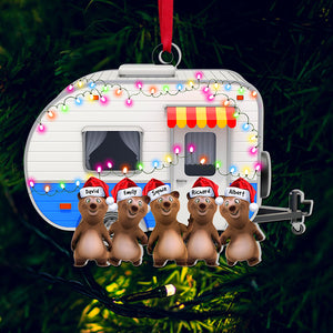 Personalized Gifts For Bear Family Acrylic Ornament, Camping Lovers 01acqn250924 - Ornament - GoDuckee