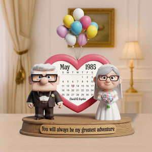 Love Transcends Time Acrylic Plaque Personalized Gifts For Couple 01NATN240525 - Shaped Plaques - GoDuckee
