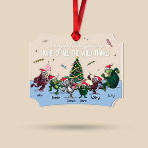 Wild & Crazy Family Personalized Ornament, Family Christmas Gift 01QHHN011123 - Ornament - GoDuckee