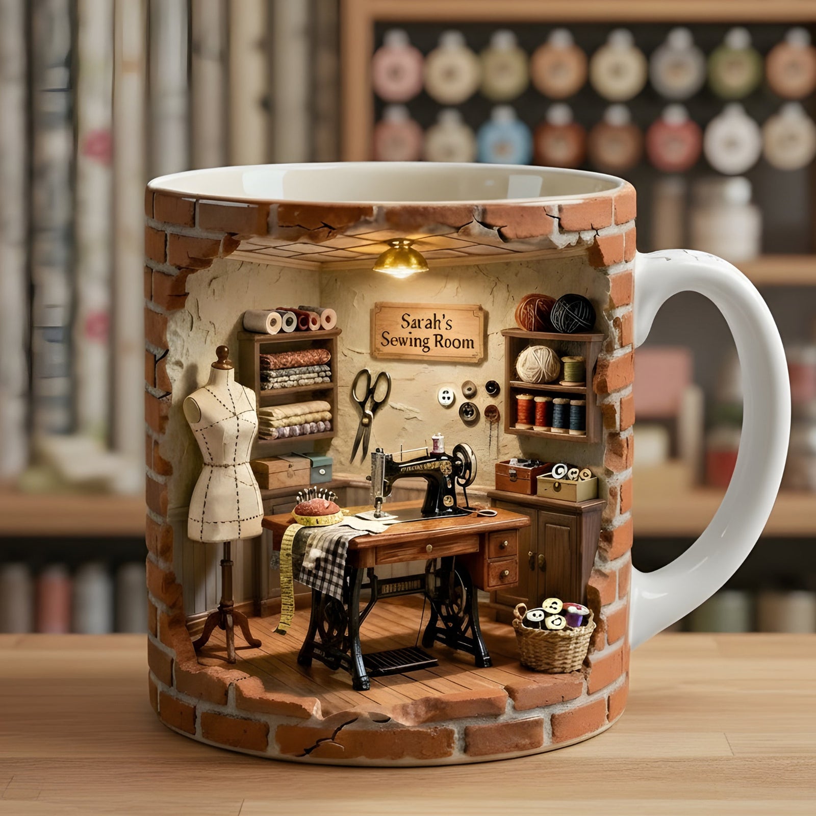 Sewing Coffee Mug - Personalized Gifts For Sewing Lovers 03hytn220126 - Coffee Mug - GoDuckee