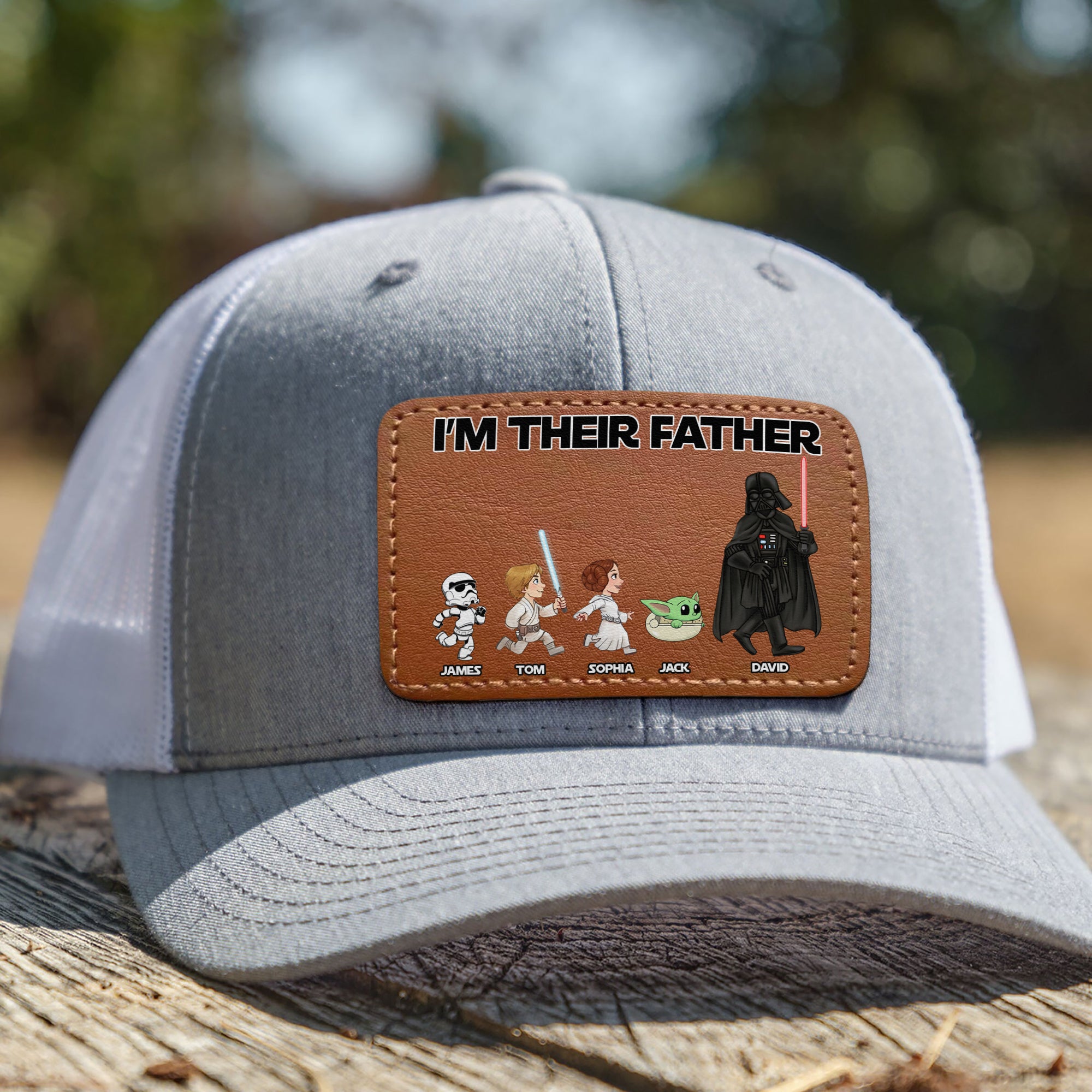Personalized Gifts For Dad Leather Patch Hat 03qhtn210524 - Caps - GoDuckee