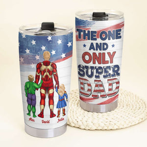 The One And Only Dad, Gift For Dad, Personalized Tumbler, Dad And Kids Tumbler, Father's Day Gift 04HTHN120523TM - Tumbler Cup - GoDuckee