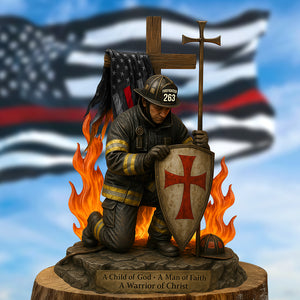 Knight Templar Acrylic Plaque - Personalized Gifts For Firefighter 01qhqn190525 - Shaped Plaques - GoDuckee