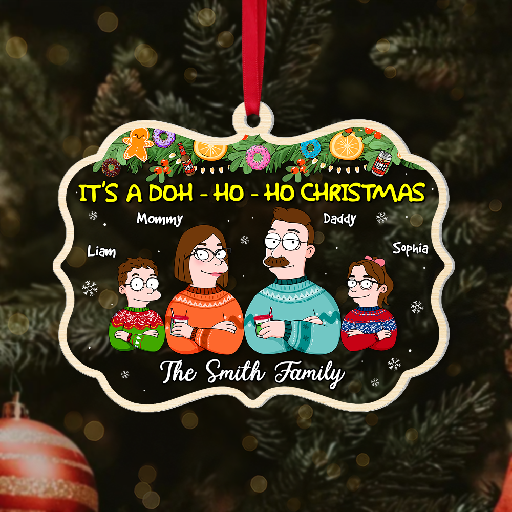 Personalized Gifts For Family Christmas Ornament 01TOPU241024HG - Ornament - GoDuckee