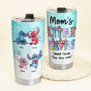 Personalized Gifts For Mom Tumbler Mom's Little Devils 01qhhn290124 - Tumbler Cups - GoDuckee