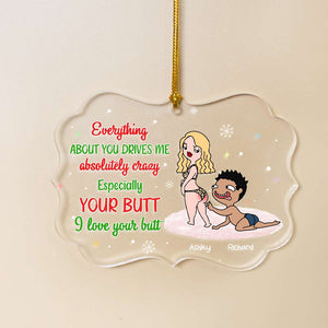 Gift For Couple, Personalied Medallion Acrylic Ornament, Christmas Gift 05TOHN091123hh - Ornament - GoDuckee