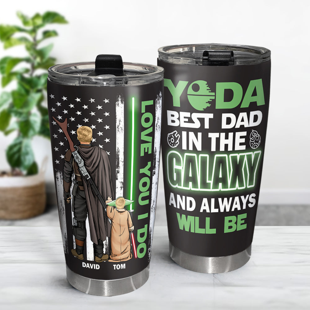 Galaxy Family Dad 01NATN280423HH Gift For Father's Day, Personalized Tumbler - Tumbler Cup - GoDuckee