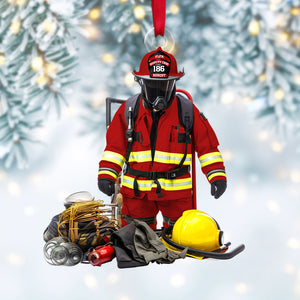 Personalized Gifts For Firefighter Christmas Ornament 01ohtn211124 - Ornament - GoDuckee