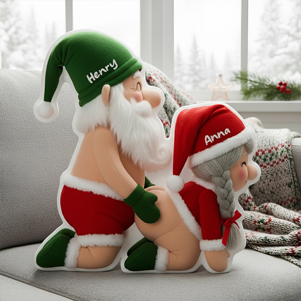 Gnome Old Couple Pillow Personalized Gifts For Couple 01OHDT131125 - Pillow - GoDuckee