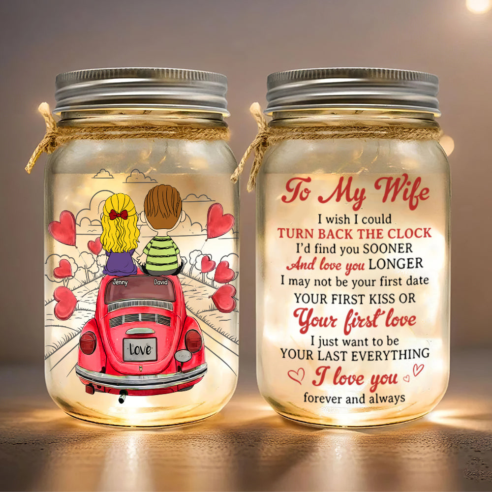 Personalized Gifts For Wife Mason Jar Light 02xqtn231224hg I Love You Forever And Always - Drink Jar - GoDuckee