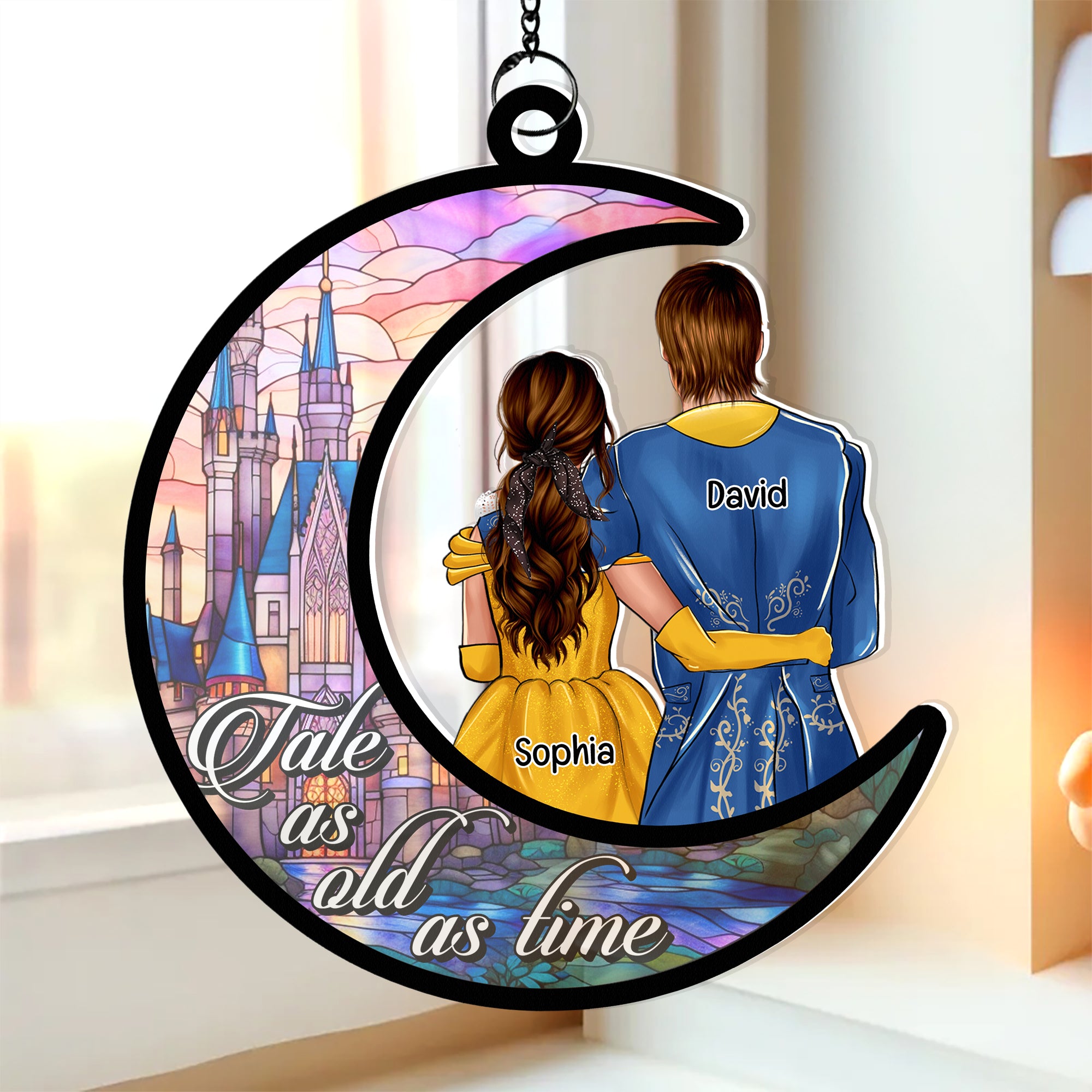 Personalized Gifts For Couple Suncatcher Window Hanging Ornament 02xqqn110624tm - Ornament - GoDuckee