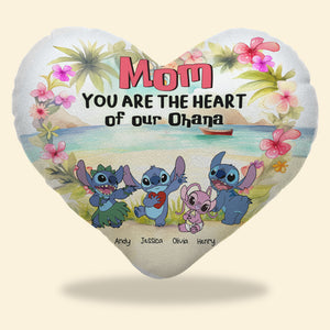Personalized Gifts For Mom Heart Shaped Pillow Mom You Are The Heart 02QHHN180324 - Pillows - GoDuckee