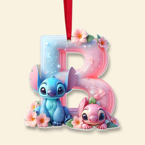 Custom Alphabet Letter For Cartoon Lovers, Christmas Acrylic Ornament 03OHMH221024 - Ornament - GoDuckee