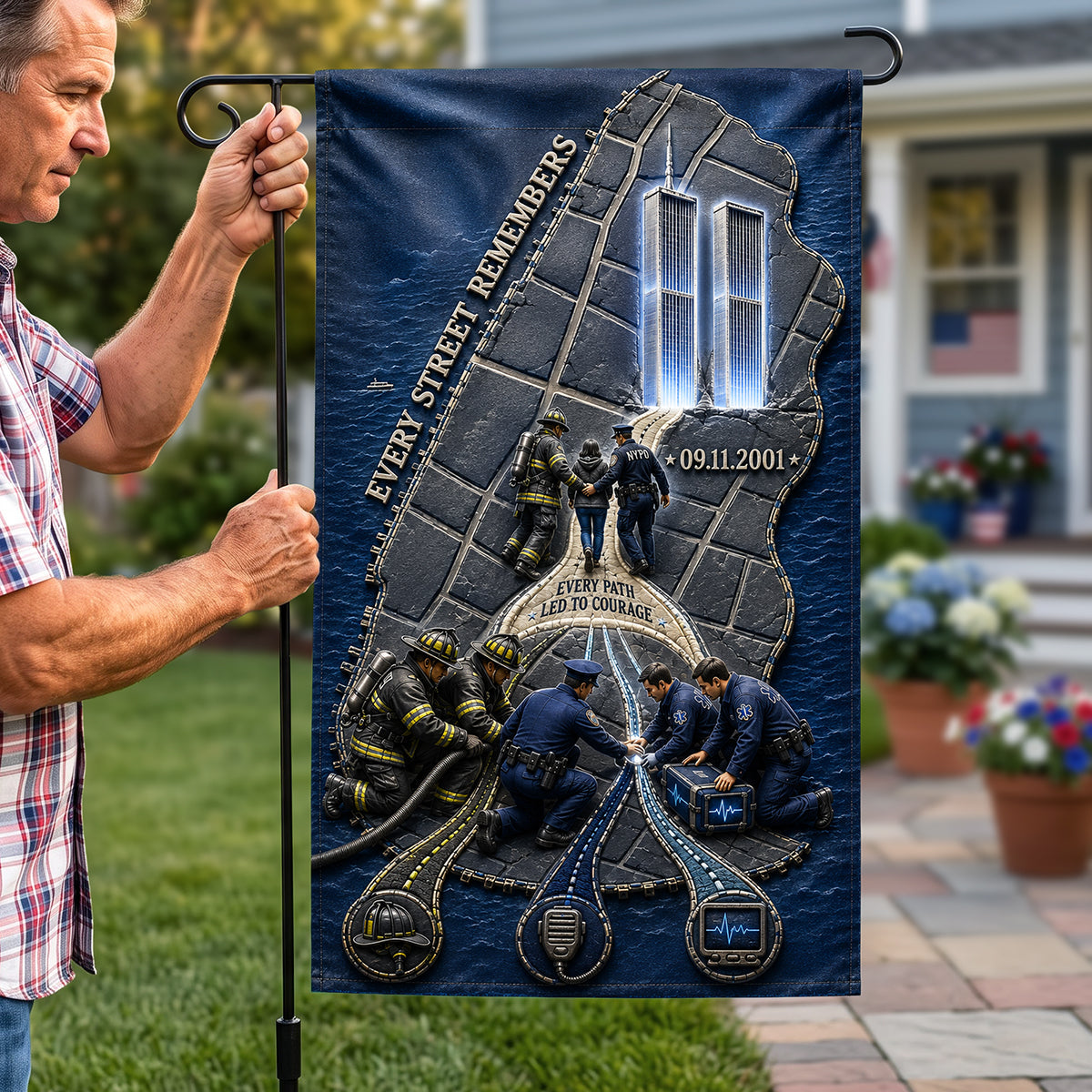 Every Street Remembers Garden Flag - Personalized Gifts 05hata300726 - Garden Flag - GoDuckee