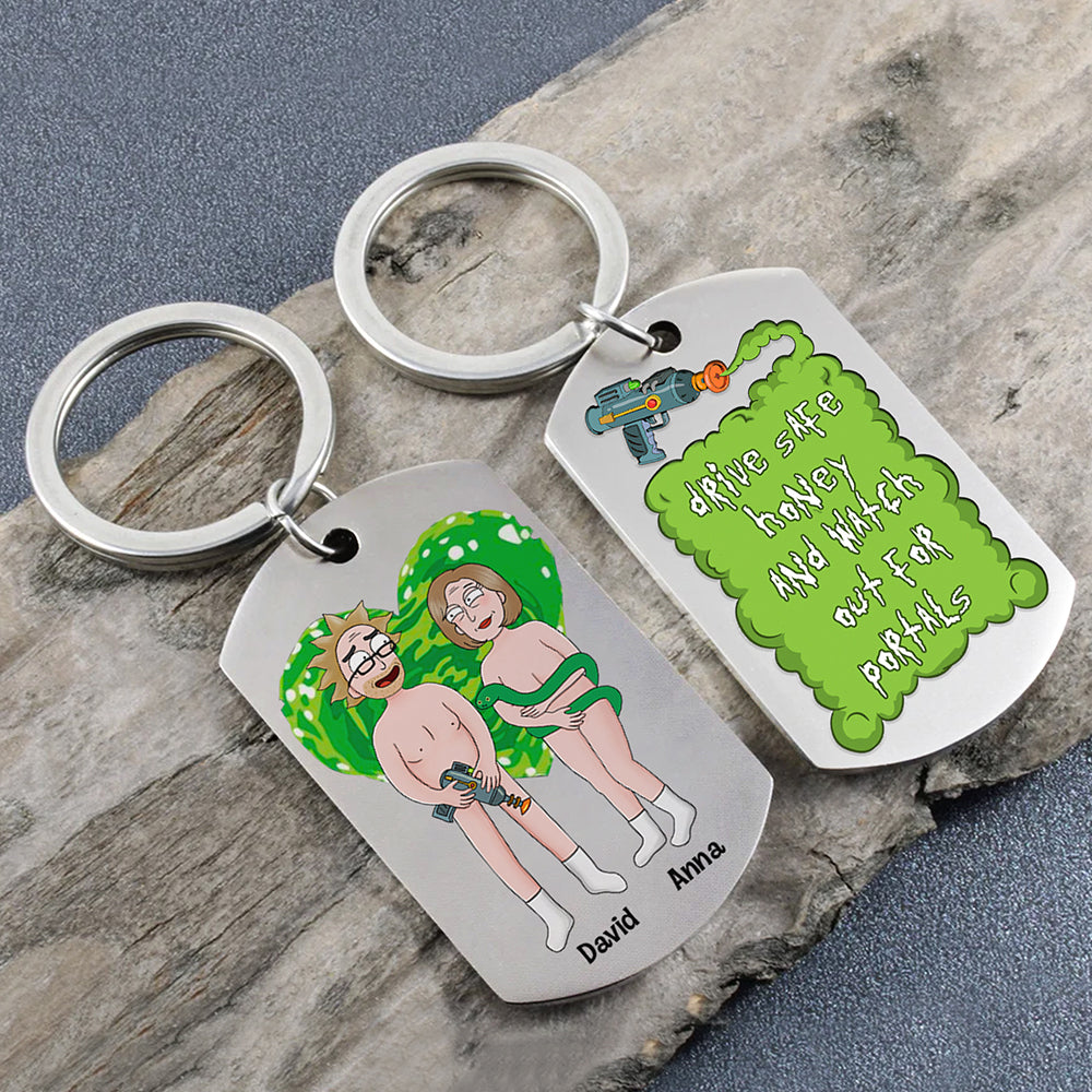 Personalized Gifts For Couple 03totn160724hg Stainless Steel Keychain - Keychains - GoDuckee
